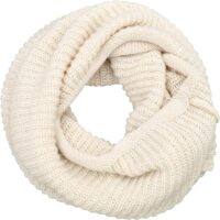 Image of the Dimore Women's Winter Knit Infinity Scarf in beige color