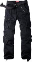 Women's Cotton Casual Military Army Cargo Combat Work Pants Black