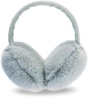 YATANAM Ear Muffs for Women Faux Fur Winter Grey