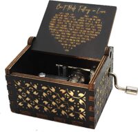 Antique Engraved Musical Box Case