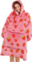 Oversized Blanket Hoodie Strawberry