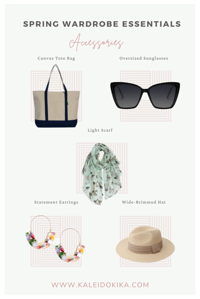 Image showing 5 accessories that are essential for a spring wardrobe for women
