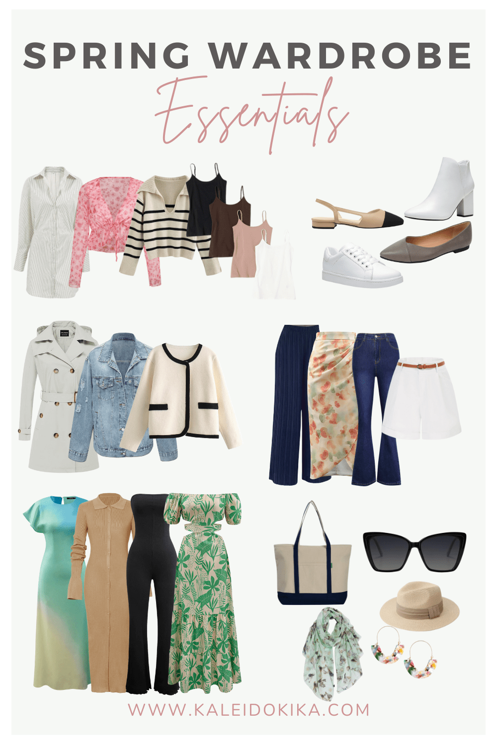 Image showing some spring wardrobe essentials for women