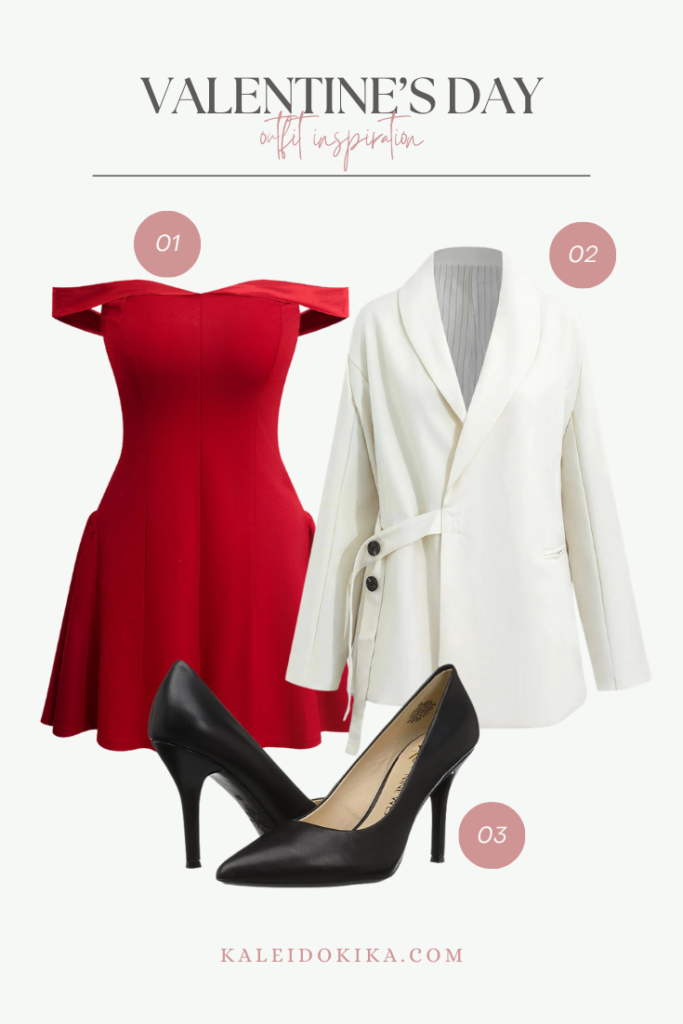 Valentine's Day Outfit Idea with a gorgeous little red dress