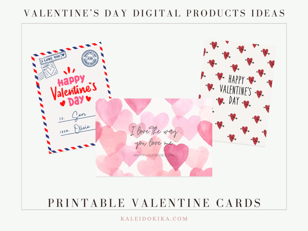 Image showing different types of Valentine's Day Cards to sell online