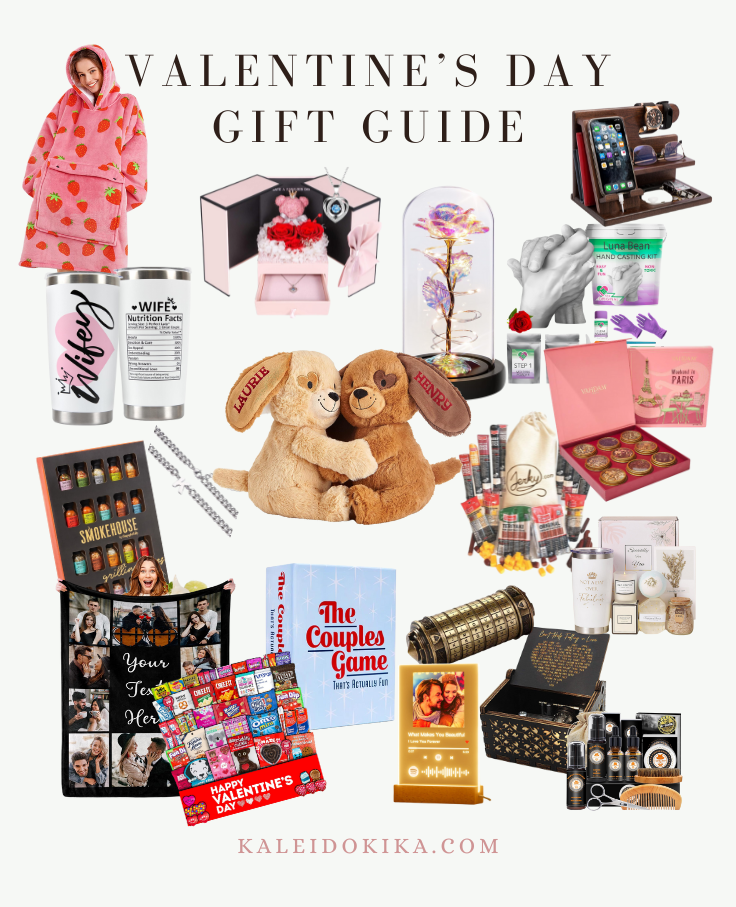Image showing different gifts ideas for Valentine's Day for couples