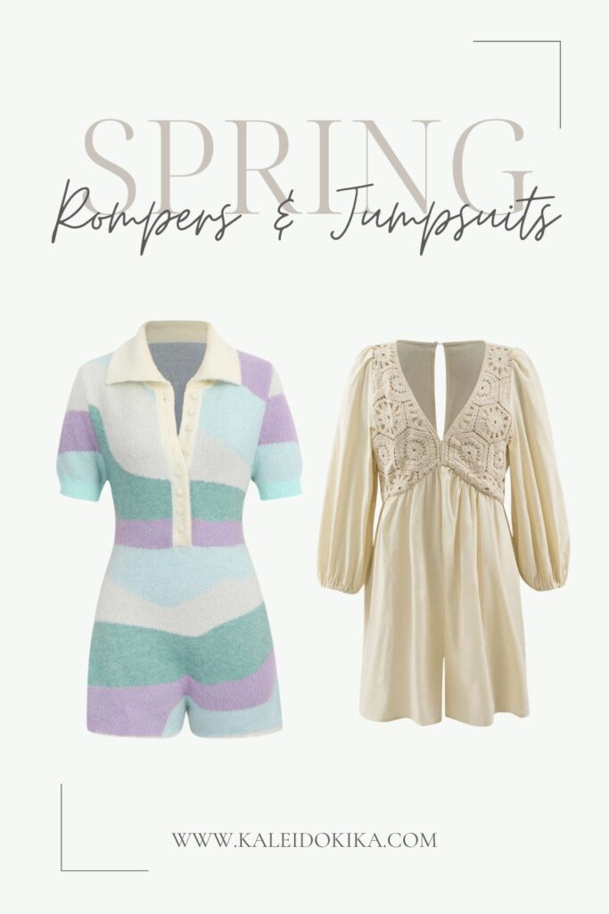 Image showing a selection of spring rompers and jumpsuit