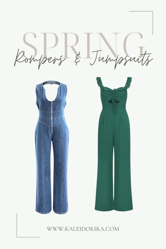 Image showing a selection of spring rompers and jumpsuit