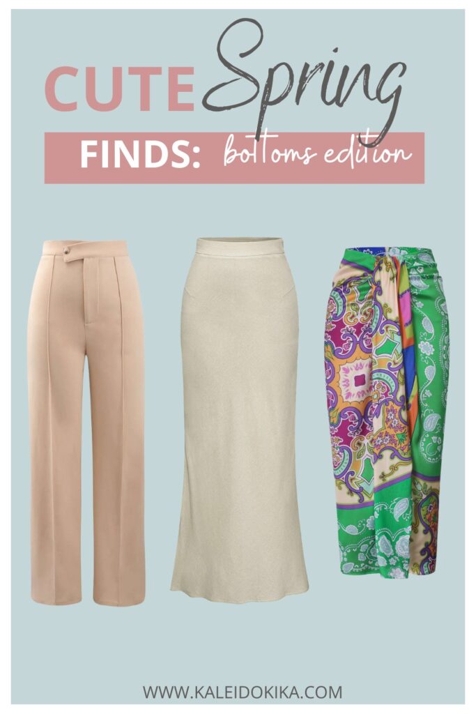 Image showing some cute bottoms finds for spring