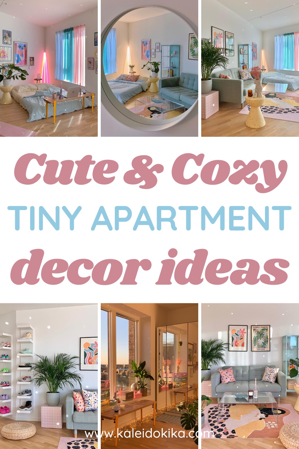 Thumbnail for a blog post showing cozy and cute apartment decor ideas