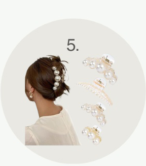 Gift guide for the accessory lover pearl hair accessory