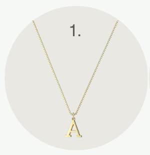 Gift guide for the accessory lover initial necklace