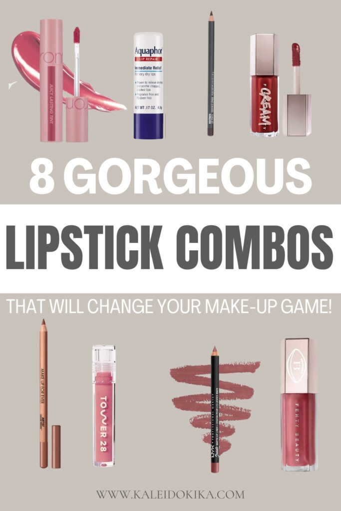 Image for a blog post talking about 8 gorgeous lipstick combos