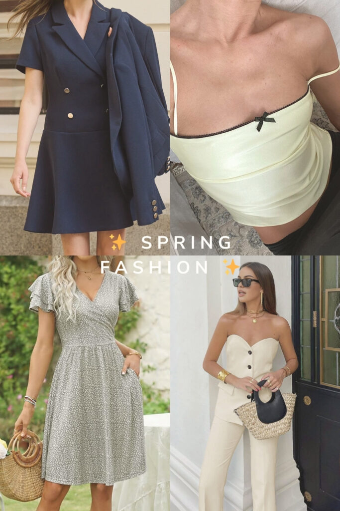 Image showing 4 spring outfit ideas for women