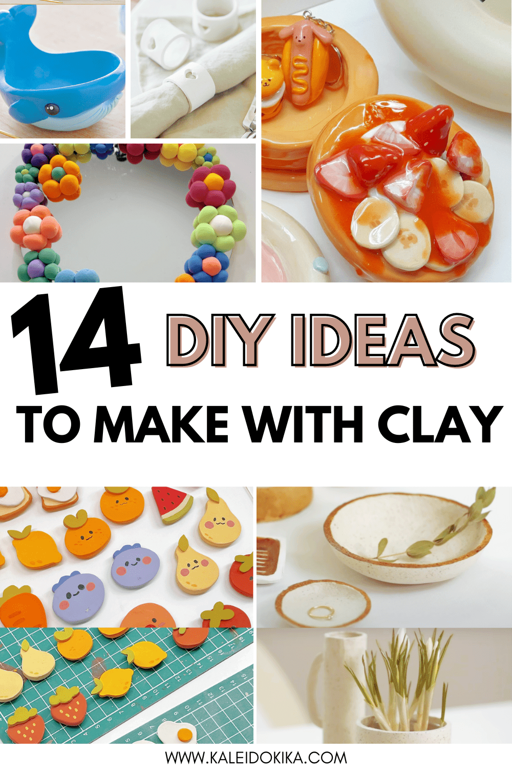 Image showing multiple DIY projects made out of clay