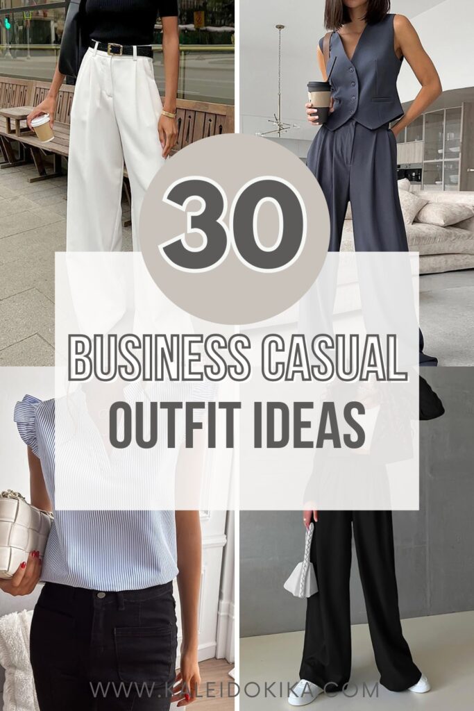 Image showing 30 outfit ideas for a business casual style