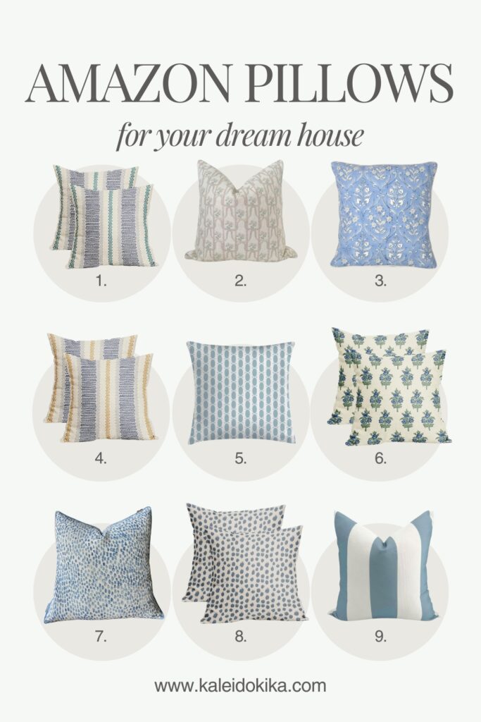 Image showing 9 amazon pillows for a dream house