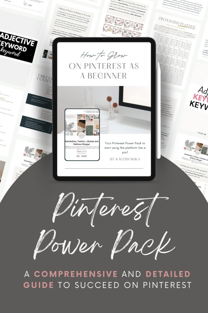 Image showing a preview of a pinterest power pack guide