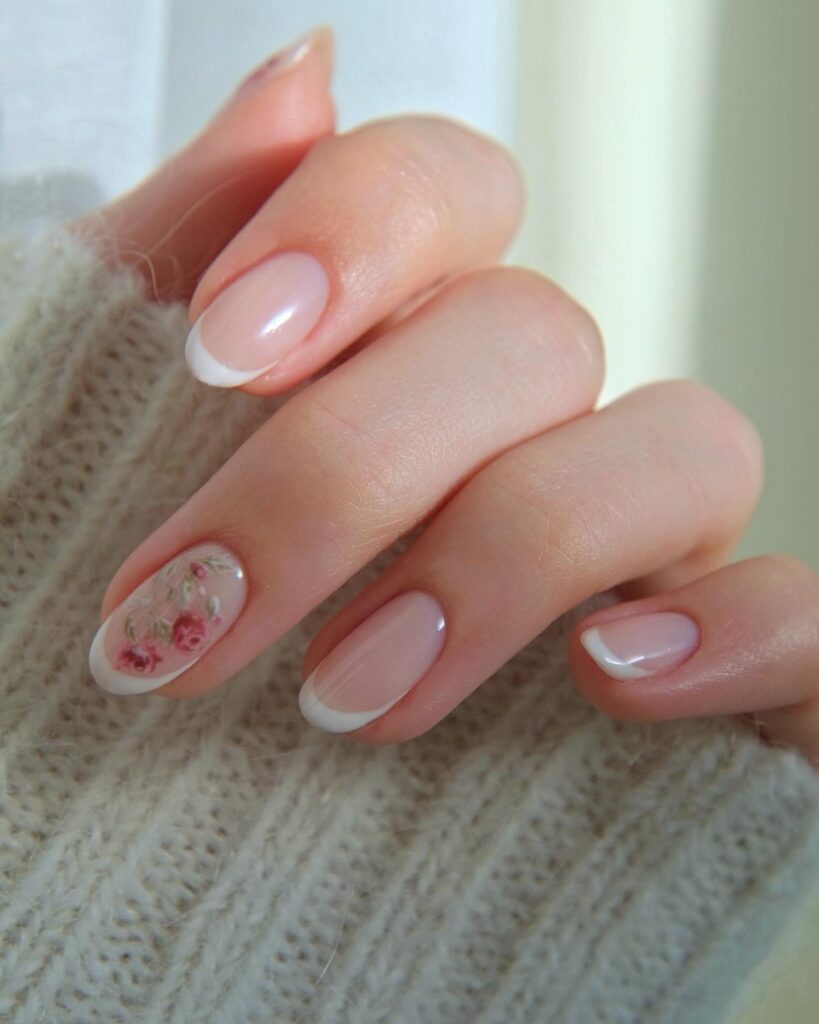 Image showing a nail idea look for spring