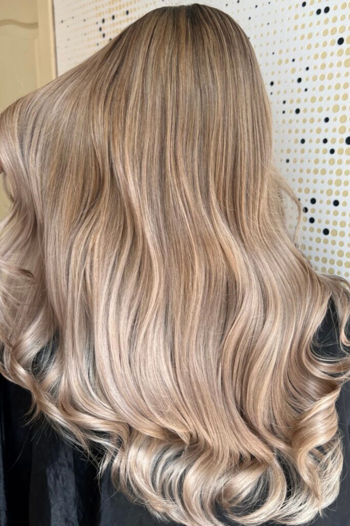 Image showing a summer hair trend color which is soft blonde