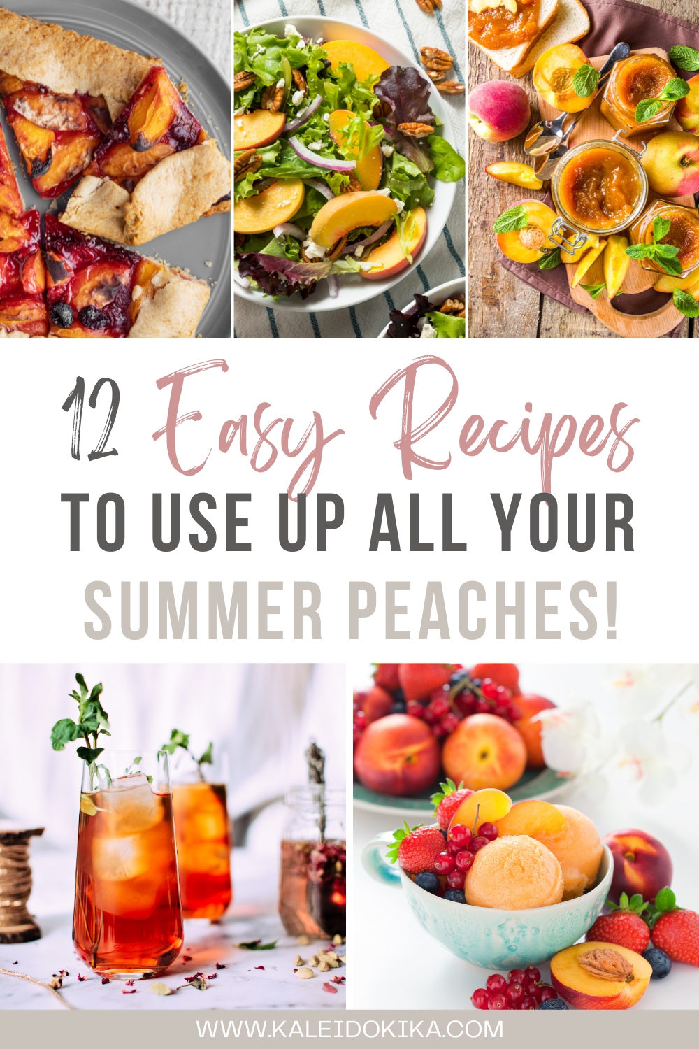 Image showing 12 summer peaches recipe ideas