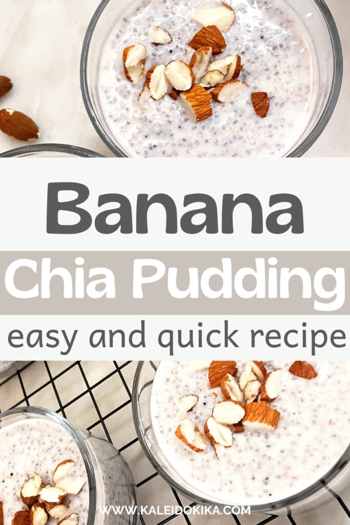 Image showing a banana chia pudding